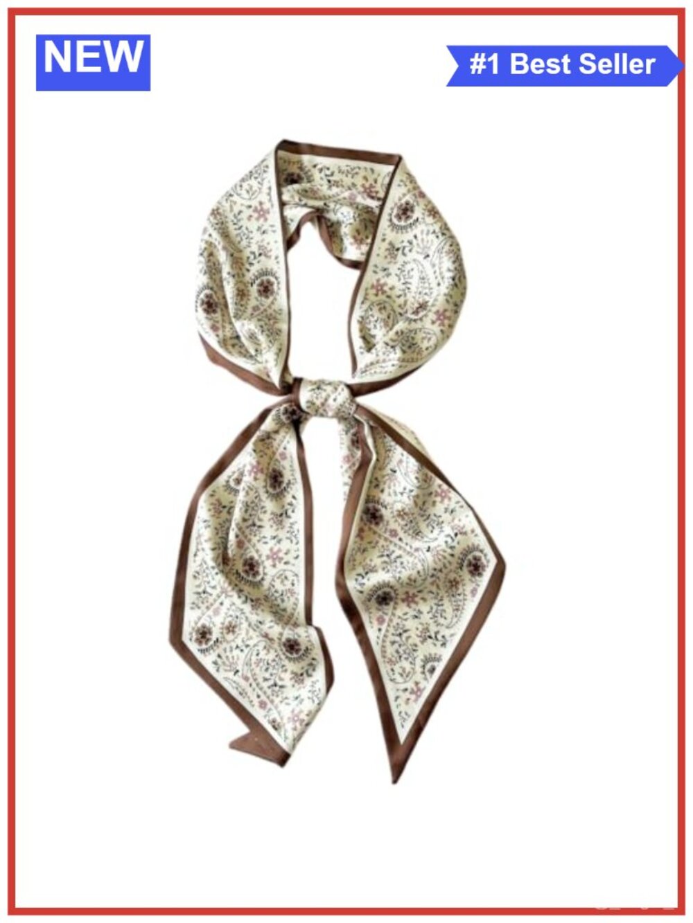 Silk Feeling Head Scarf Hair Wrap Neck Tie Lightweight Women's Fashion Scarves